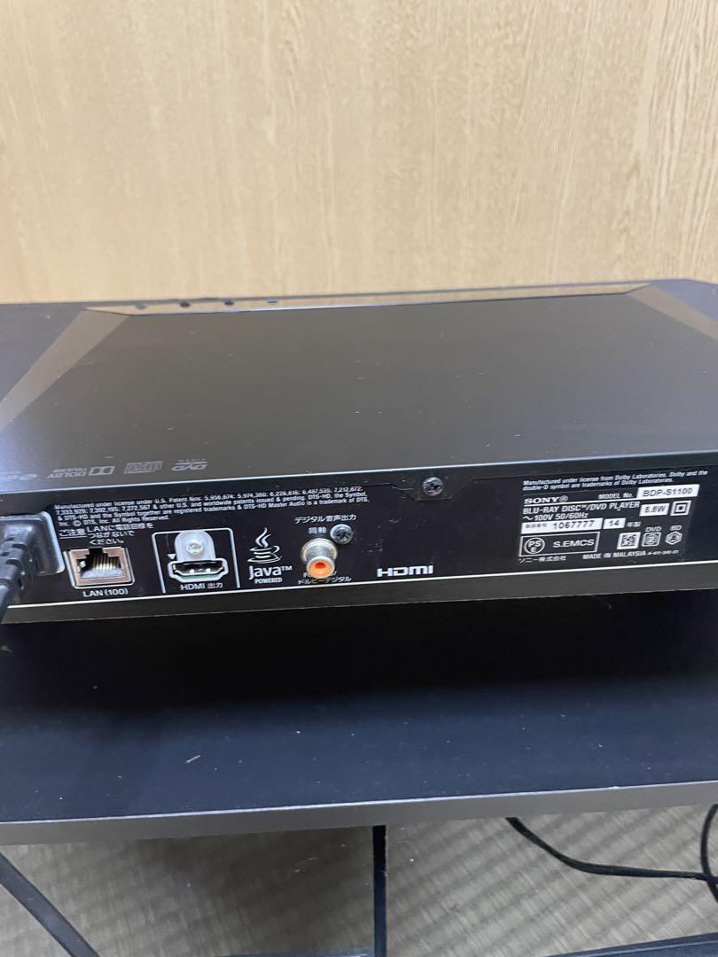 SONY CMT-X3DとSONY BDP-S1100ブルーレイプレーヤー再生機