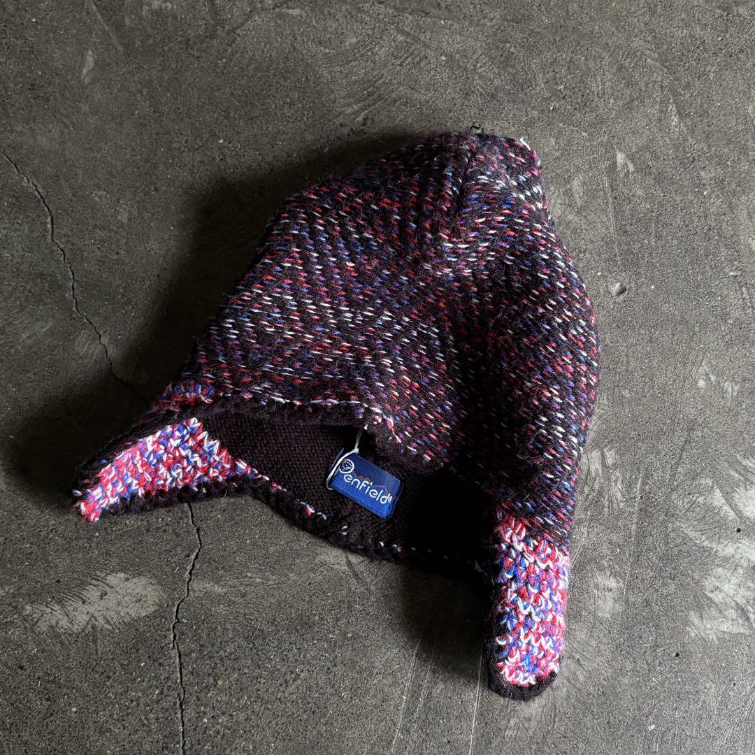 90s 00s penfield ペンフィールド ニット キャップ 耳当て付き