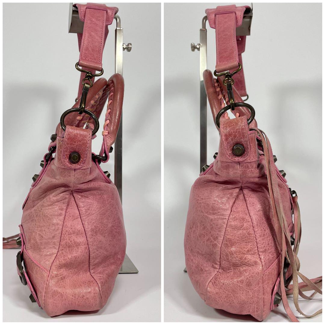 BALENCIAGA ザファースト2way レザー ショルダー ハンドバッグ