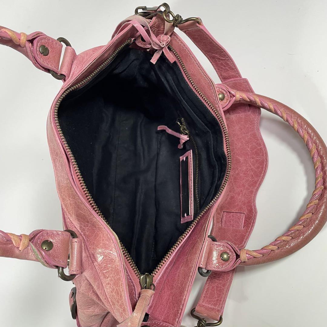 BALENCIAGA ザファースト2way レザー ショルダー ハンドバッグ