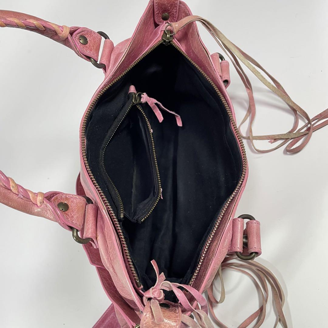 BALENCIAGA ザファースト2way レザー ショルダー ハンドバッグ