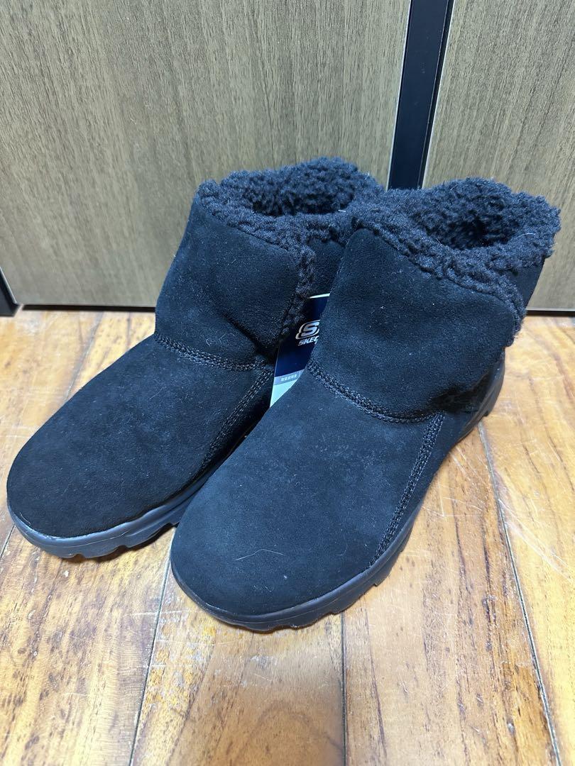 SKECHERS ムートンブーツ ブラック 23.5cm