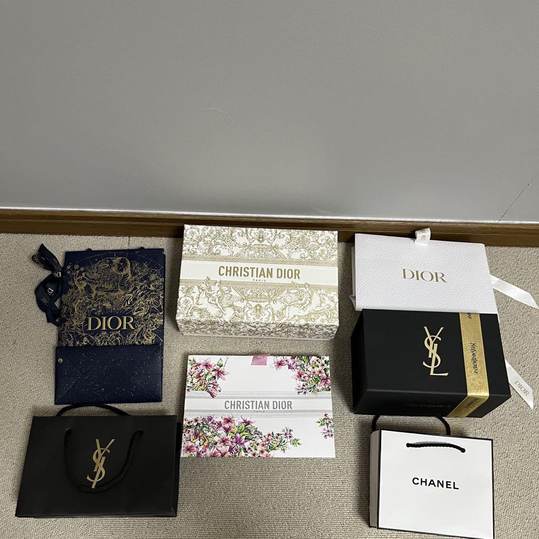 Dior, YSL, Chanel ギフト袋 セット 箱