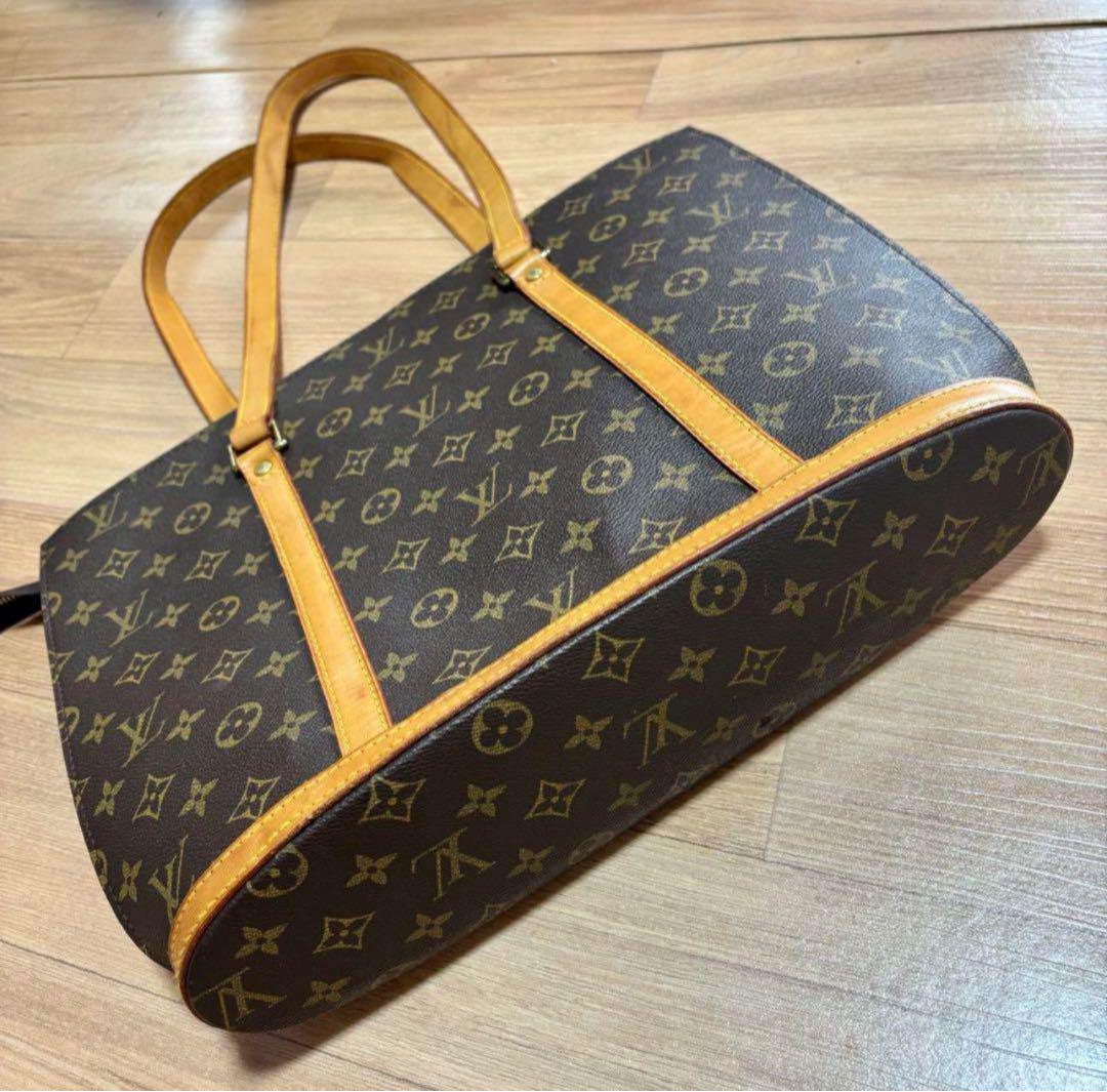 美品】LOUIS VUITTONバビロンモノグラム型トートバッグ M51102