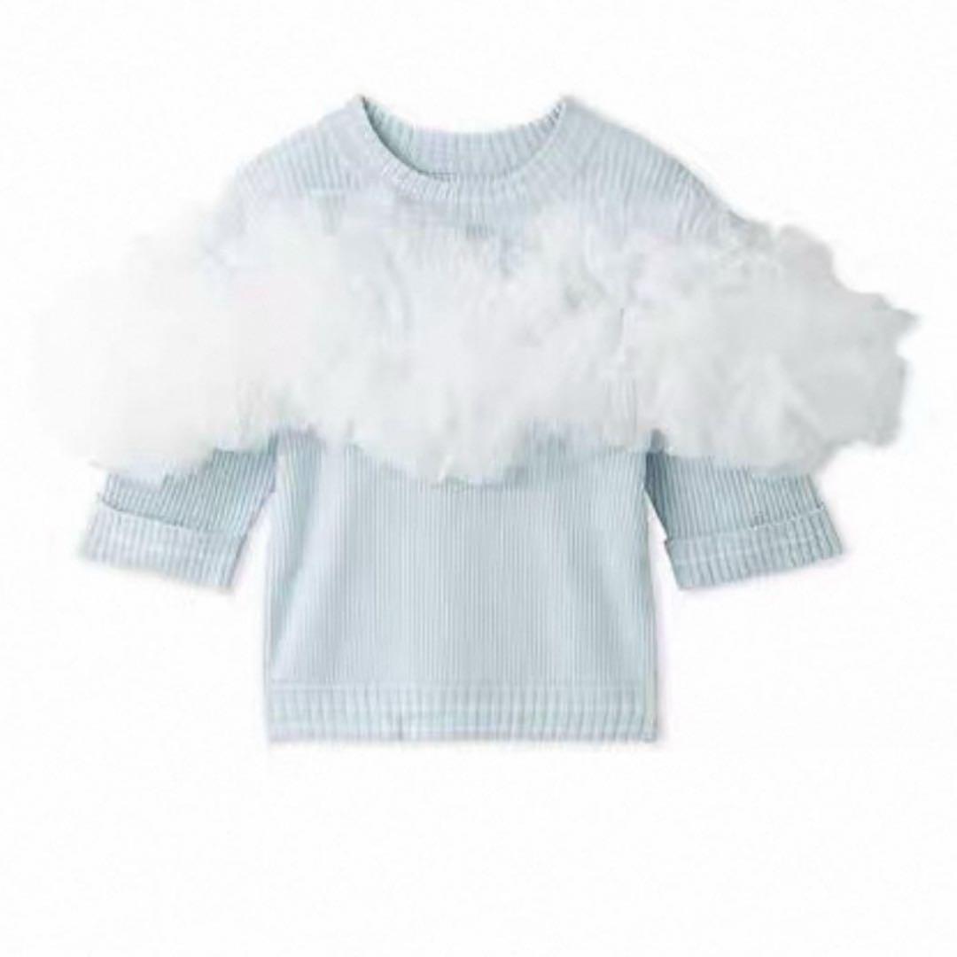 bibiy. ビビィ　GISELLE TULLE KNIT チュールニット　白 USAGI ONLINE限定カラー】GISELLE TULLE KNIT（ニット）｜Bibiy