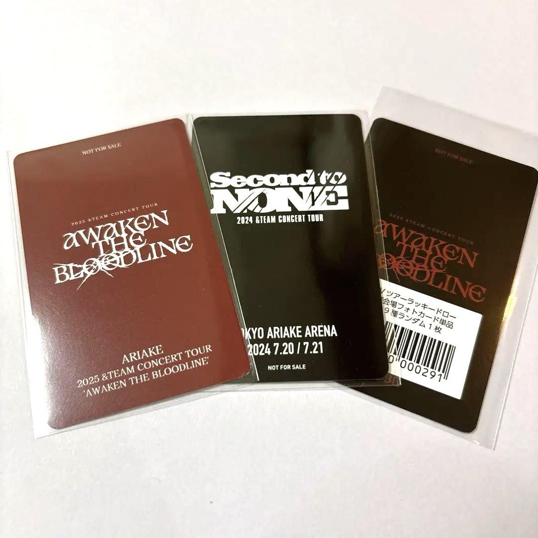 &TEAM アジツ　ATB セカナン　青嵐　月狼　有明　ニコラス　トレカ &TEAM 青嵐 月狼 セカナン アジツ ATB ニコラス 有明・東京