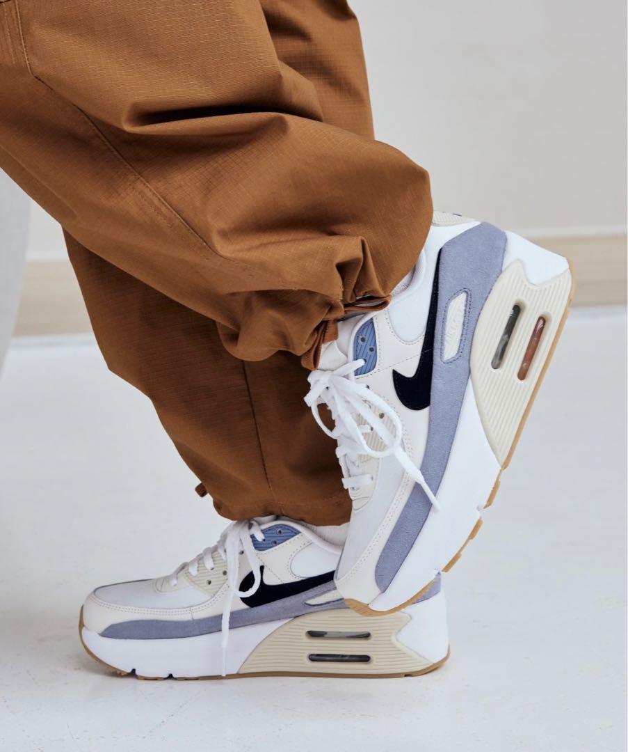ナイキ エア マックス 90 LV8 25cm NIKE ホワイト/ブルー