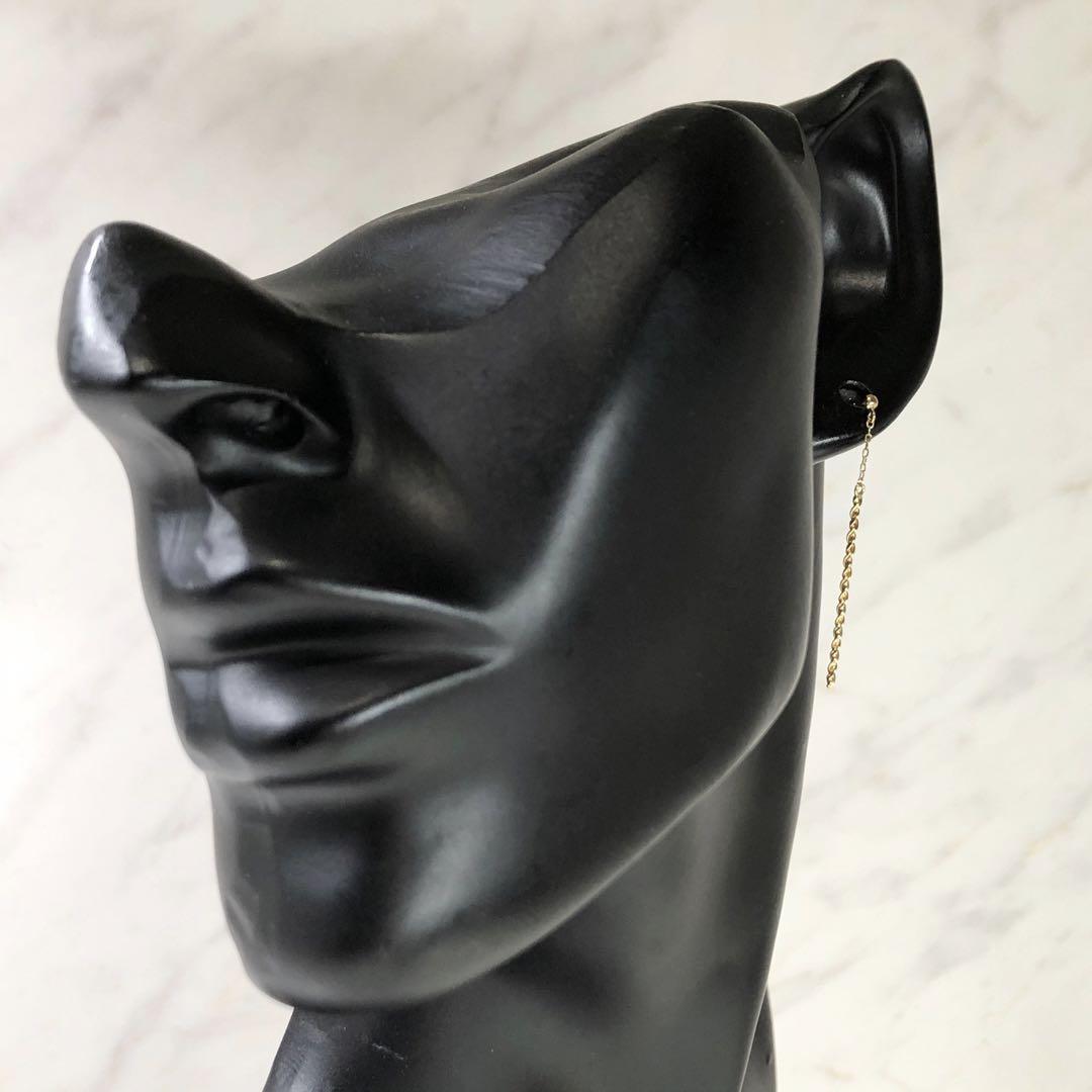 K18 18金 18k ピアス ロングピアス　バー　②♡