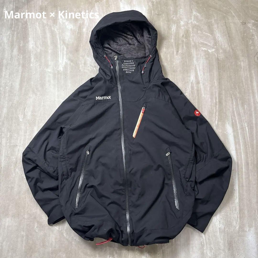 Marmot × Kinetics マウンテンパーカー コラボ ブラック L