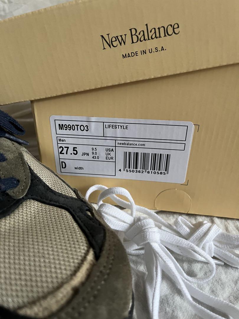 靴 New Balance M990TO3