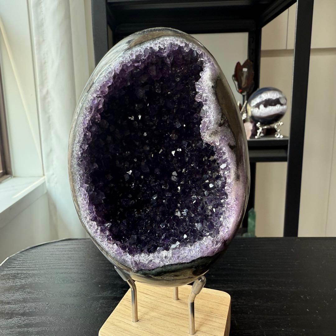 天然石アメジストのドーム 置物 NO.070701 天然石アメジストのドーム 置物 NO.070701