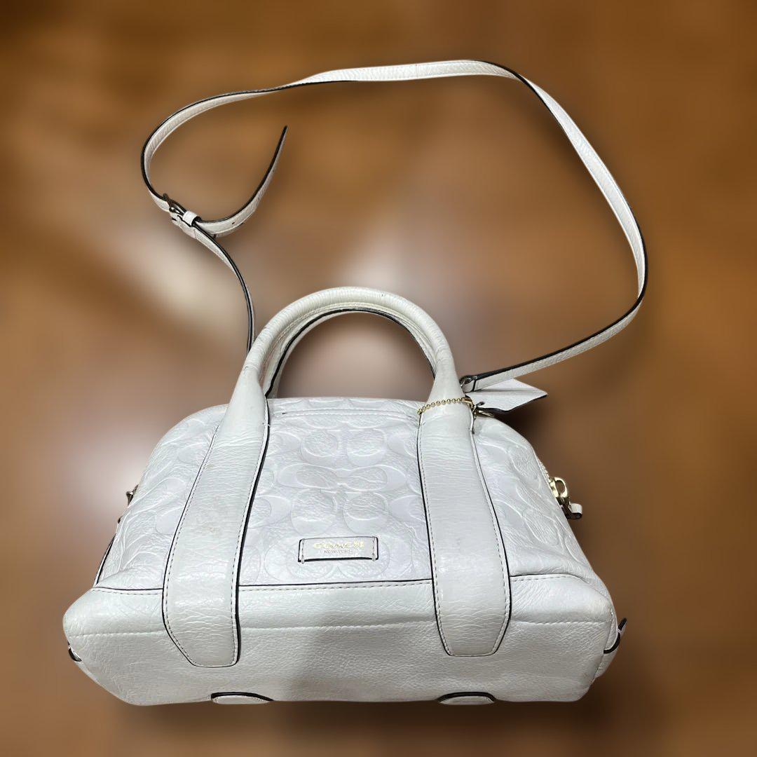 Kate Spade ホワイトレザー ハンドバッグ 中型