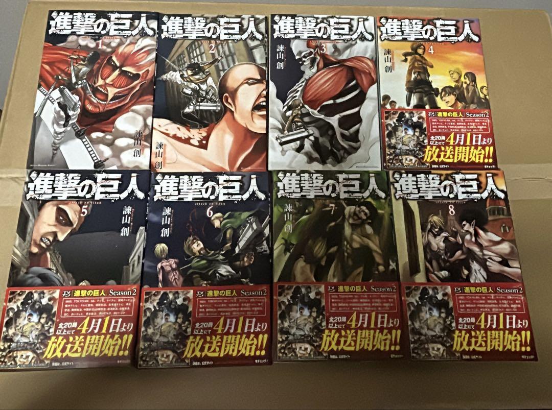 進撃の巨人 全34巻+スピンオフ+缶バッジ - メルカリ