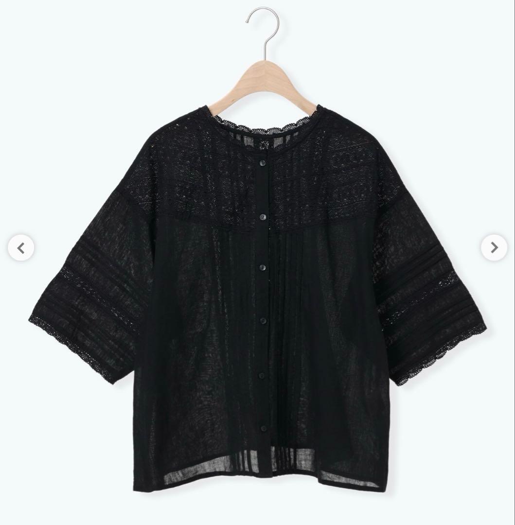 【kazumi×Samansa Mos2】前後2WAYブラウス ブラック