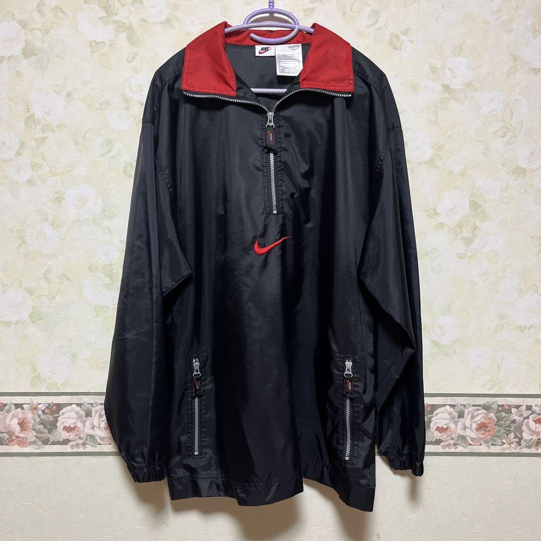 ナイキ NIKE ナイロンジャケット アノラック プルオーバー 刺繍