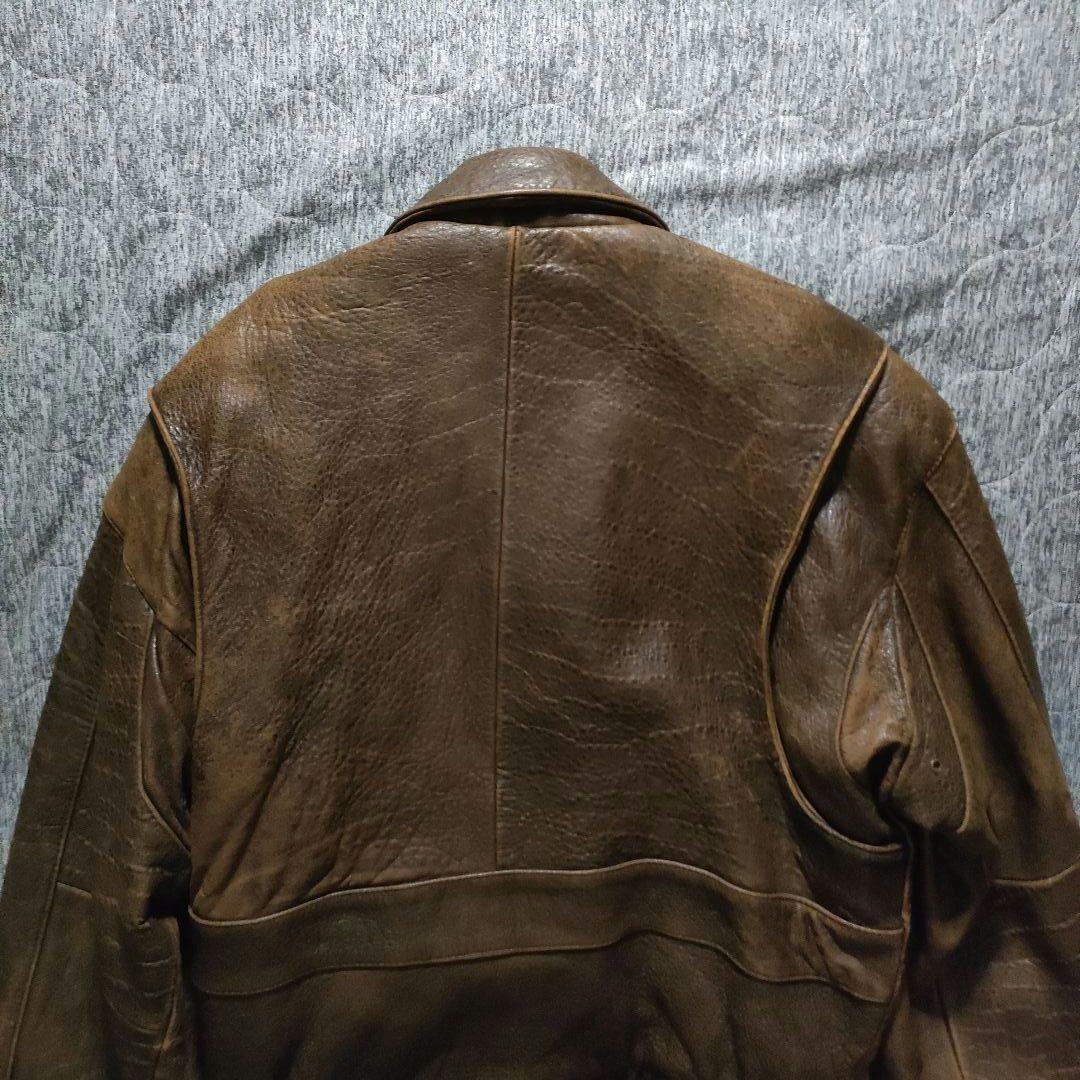 90s vintage フライトジャケット A2 本革 シープスキン M 短丈