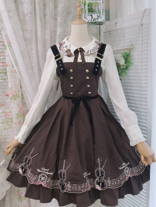 ご購入商品 Antique Violintブラウス&ジャンスカ 2点セット ひざ丈ワンピース ご購入商品 Antique Violintブラウス&ジャンスカ 2点セット ひざ丈ワンピース