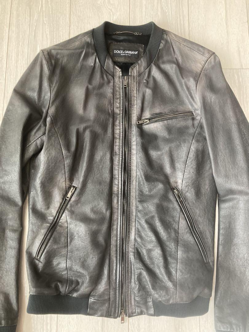 DOLCE & GABBANA レザージャケット46 LS - G9N04L