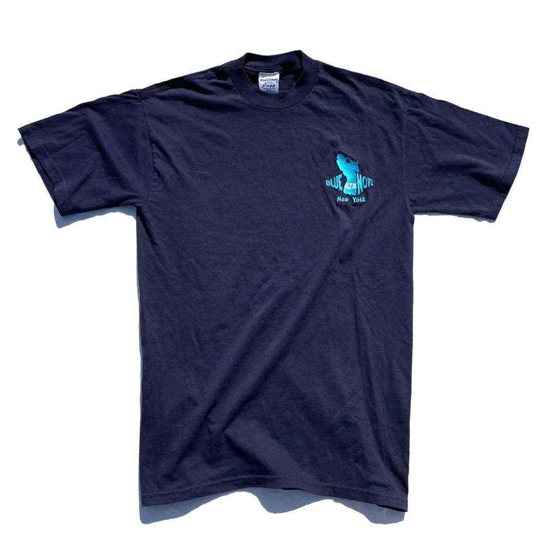 【完売】  サックス JAZZ NOTE BLUE 90s】USA製 Tシャツ メルカリ - ネイビー トップス