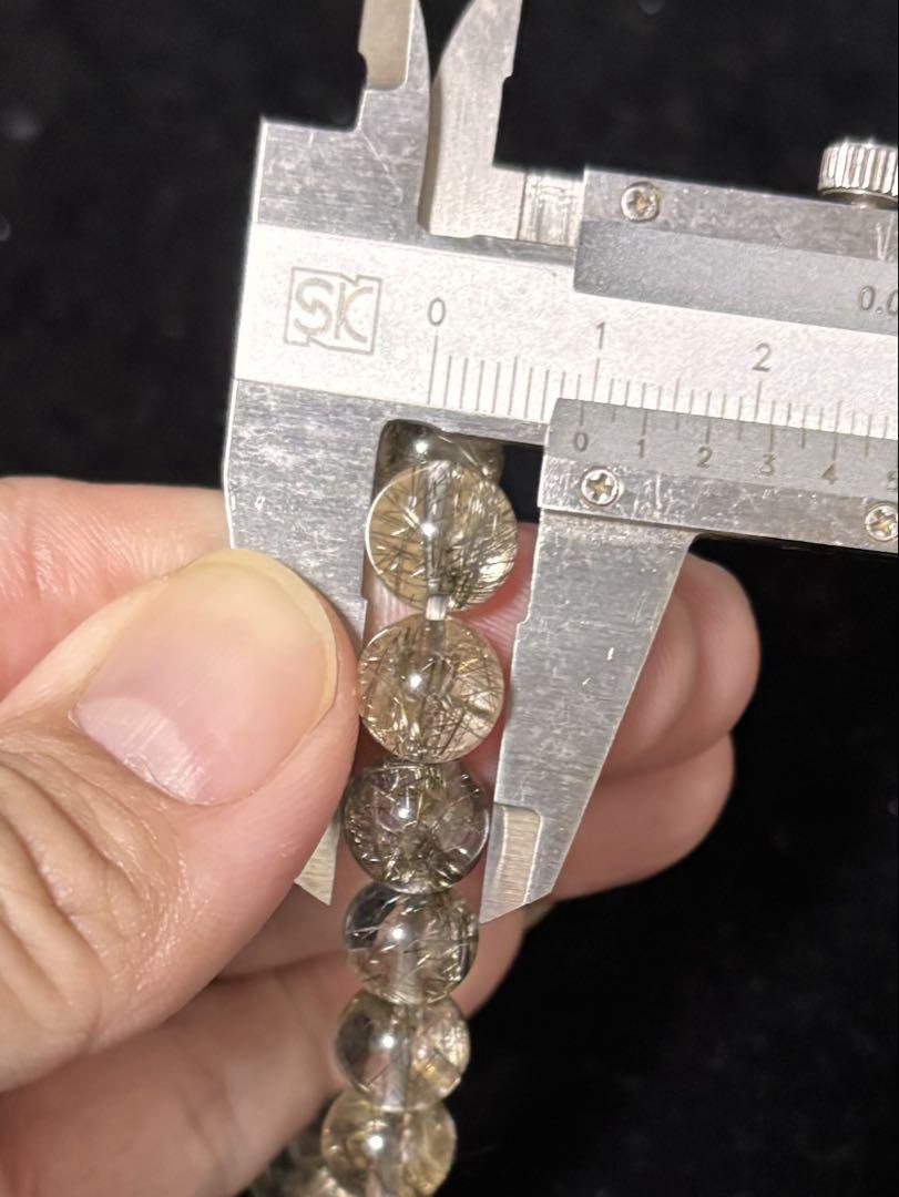 卒業レベル！【無垢】シルバールチルクォーツ 9mm 天然石ブレスレット