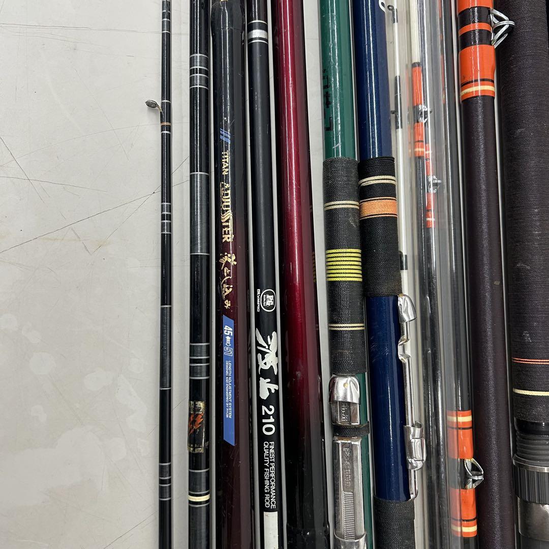 釣竿9本セット ロッドまとめ売り Daiwa チヌ竿 大島 ヒラマサ