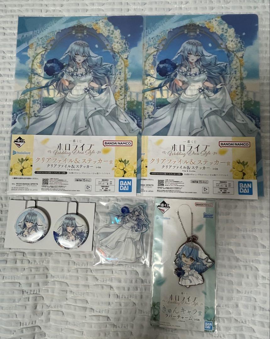 ホロライブ 一番くじ 雪花ラミィ アクスタ 缶バッジ 5点セット