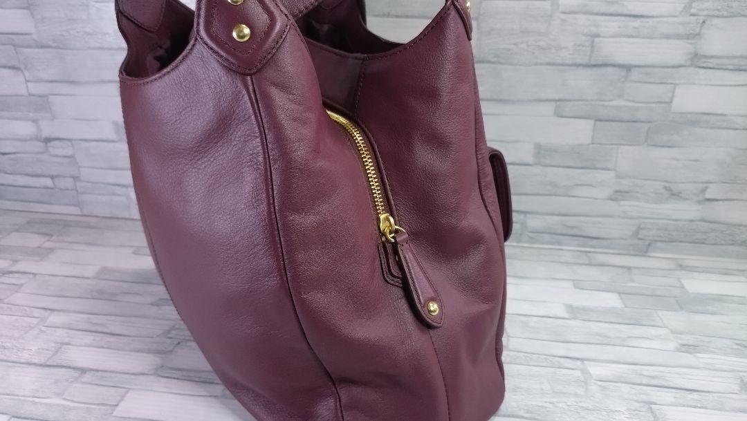 アメリカ通販ファッション 貴重カラー】COACH ロゴ刻印 コーチ ハンドバッグ キャンベルレザー バッグ