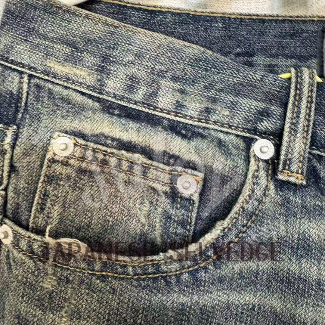 【美品】NO/FAITH STUDIOS セルビッジ ブーツカット デニム