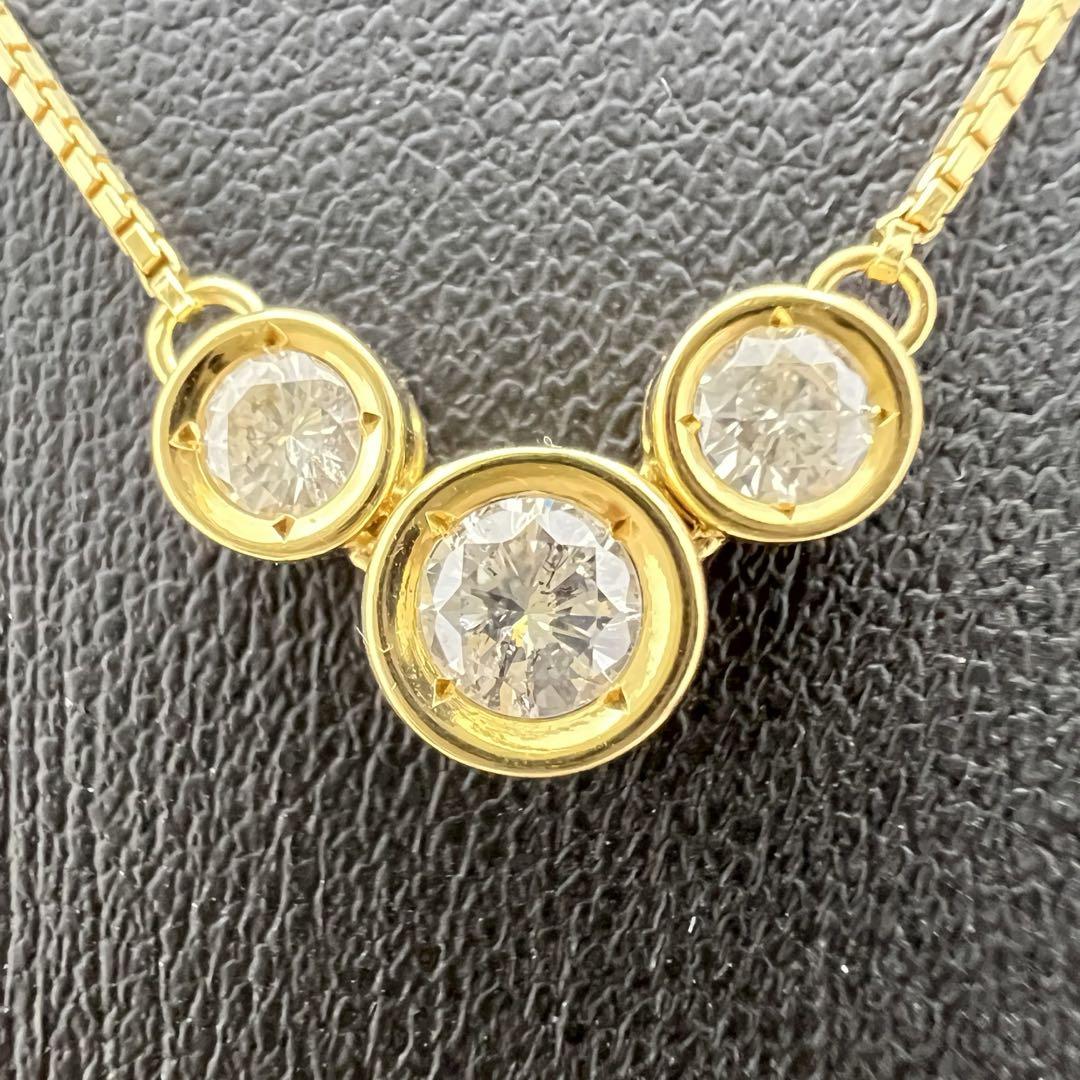 K18 ダイヤモンドネックレス　0.51ct