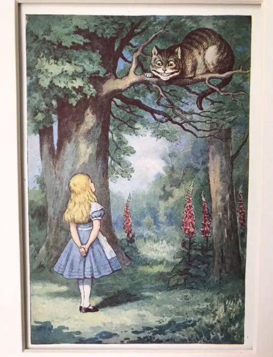 最高の 値下げ❗️不思議な国のアリス 1920年代 テニエル チェシャキャット ジョン 版画 最高の 値下げ❗️不思議な国のアリス 1920年代 テニエル チェシャキャット ジョン 版画