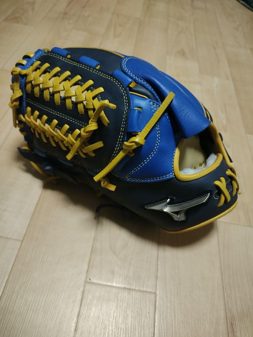Mizunoオーダーグローバルエリート 軟式グローブ　青/ネイビー