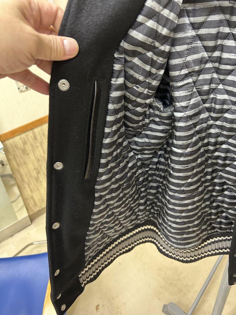 12AW BEDWIN ベドウィン Jerry レザー スタジャンブラック