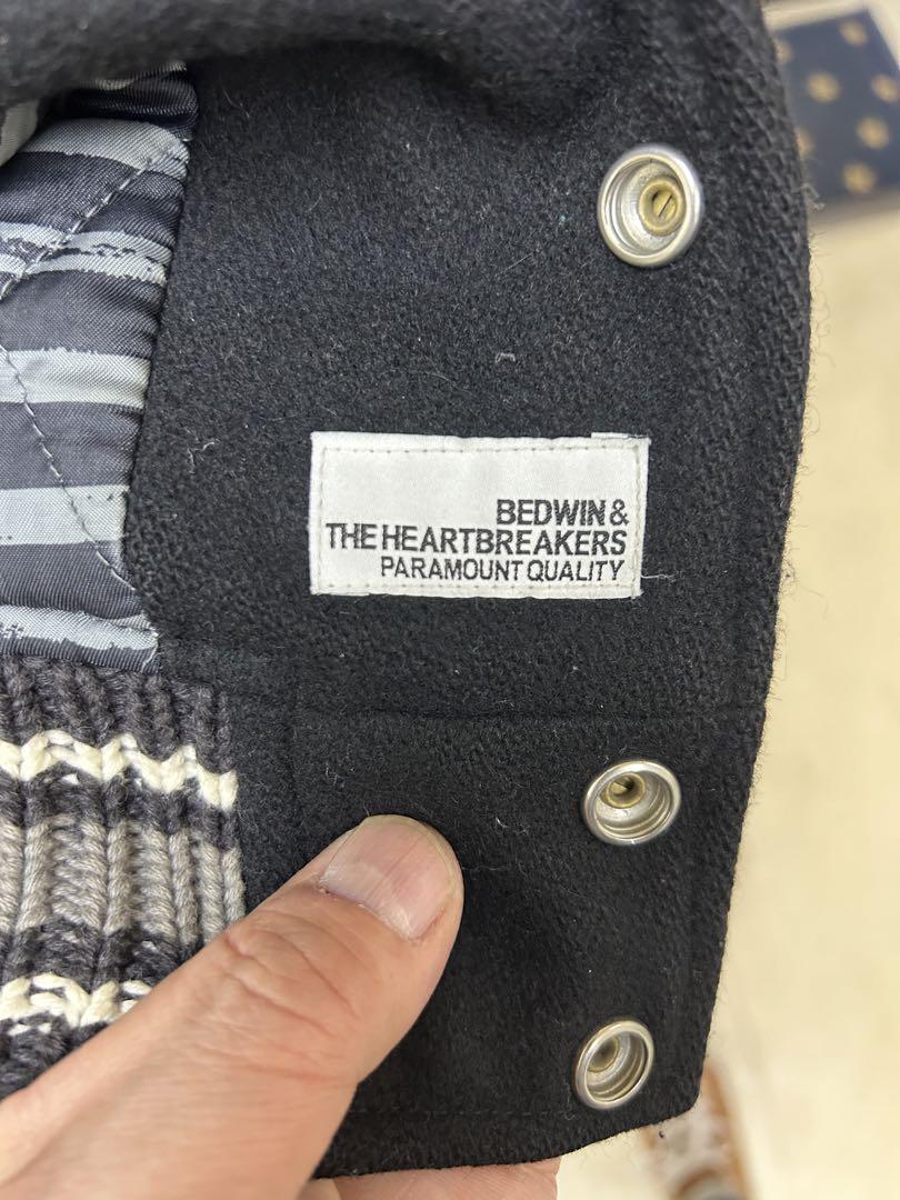12AW BEDWIN ベドウィン Jerry レザー スタジャンブラック