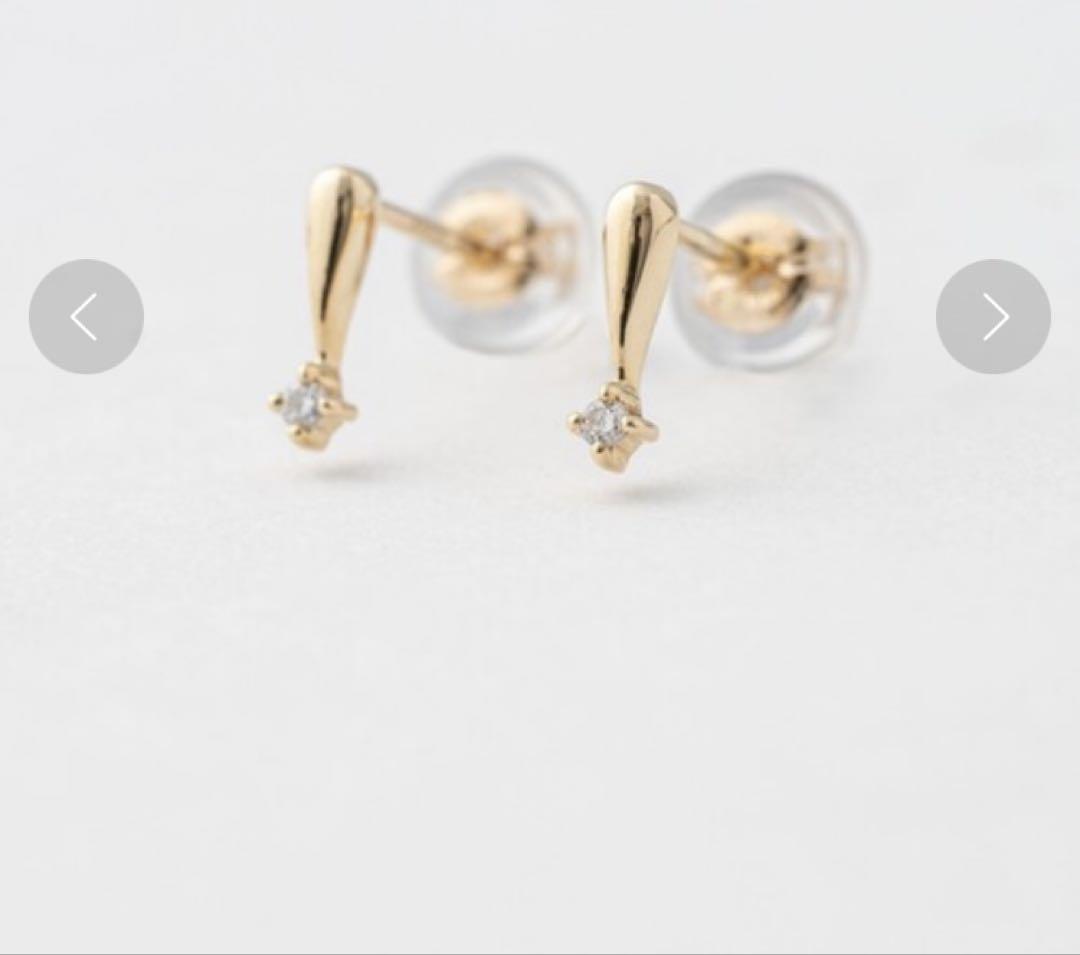 Jouete ジュエッテ　K10 10金　ダイヤモンド ピアス