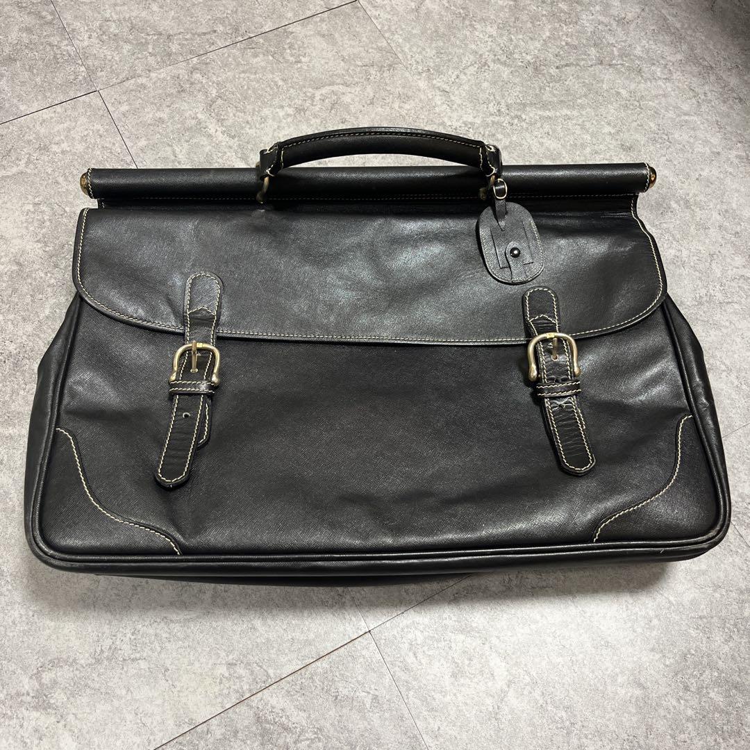 希少 PRADA 大型ブリーフケース レザー 送料無料