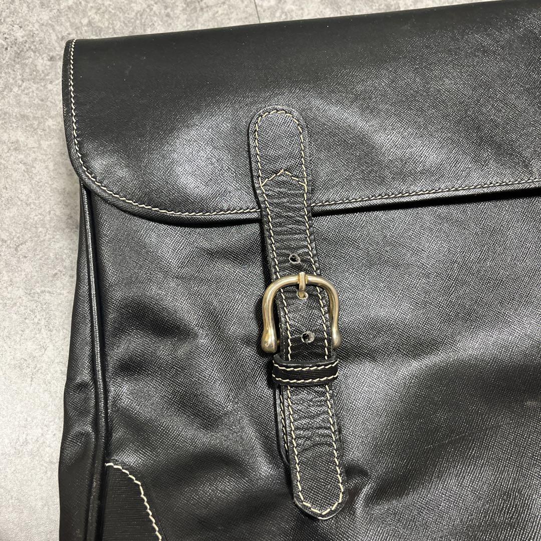 希少 PRADA 大型ブリーフケース レザー 送料無料
