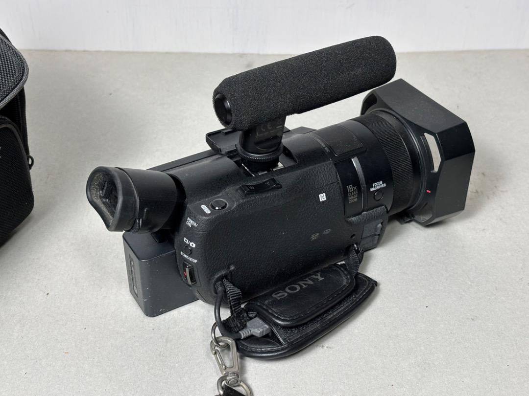 SONY ビデオカメラ FDR-AX100 4K 光学12倍 ブラック