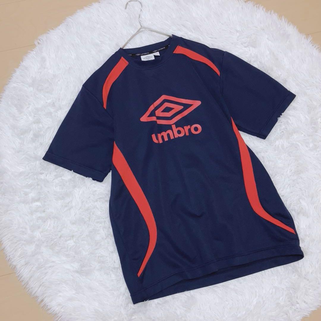umbro⭕️美品　半袖トレーニングシャツ　ジャージ　　紺　ネイビー　人気定番　S