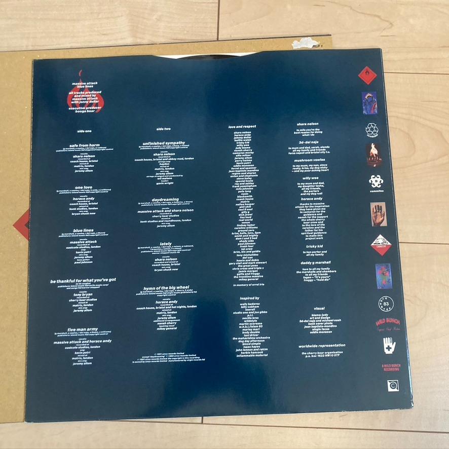 MASSIVE ATTACK BLUE LINES WBRLP1 LP レコード