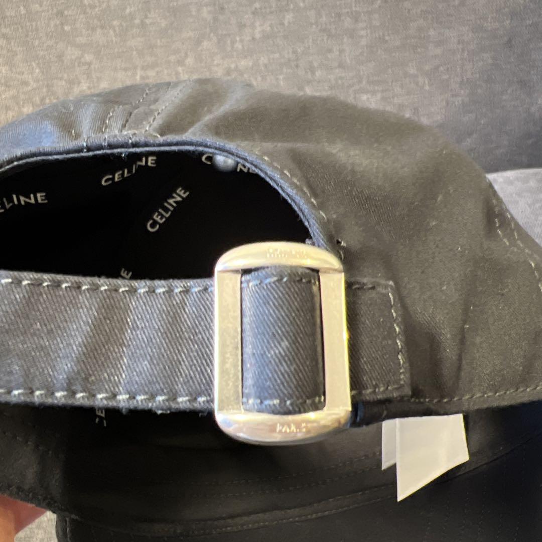 CELINE ブラック Cロゴ ベースボールキャップ