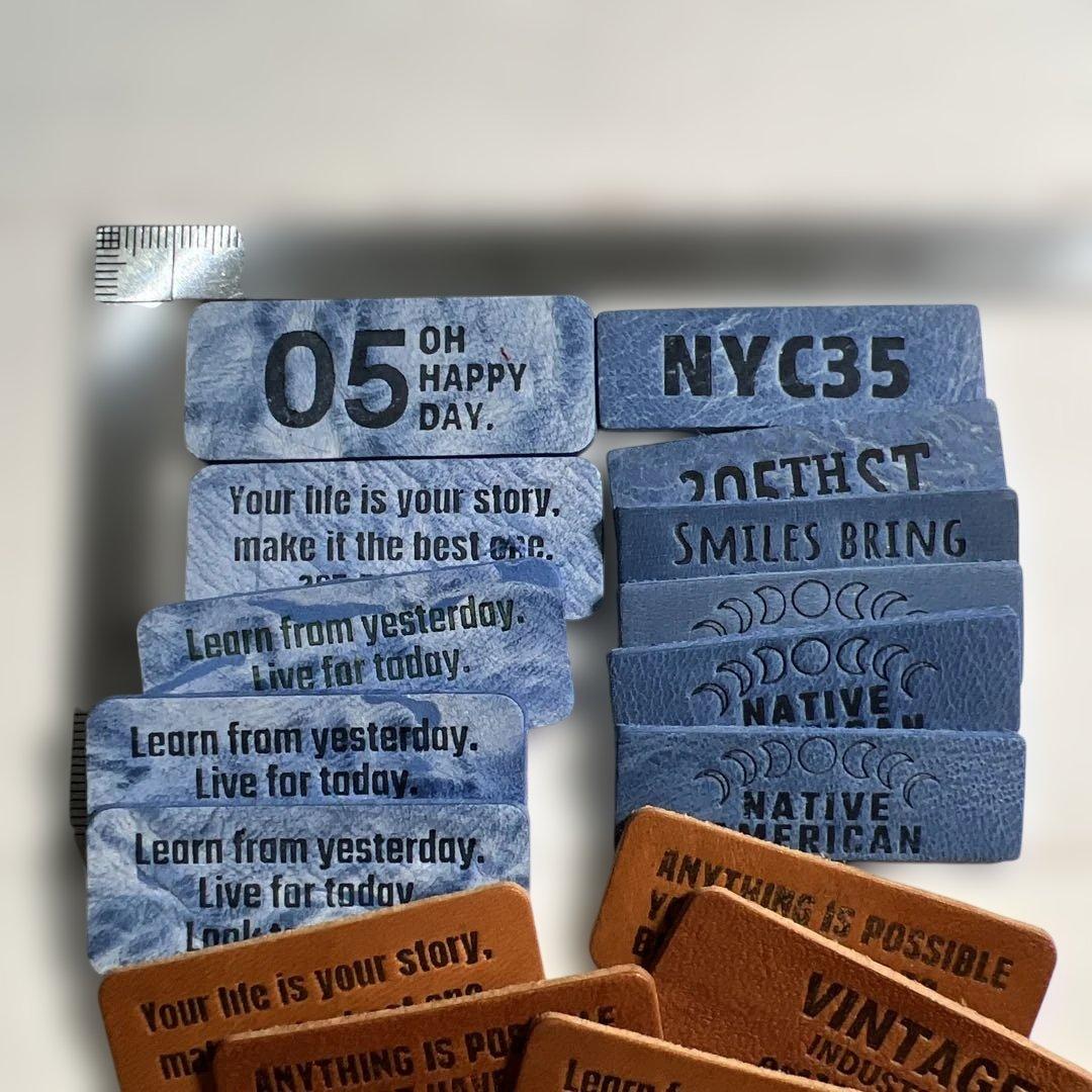 革タグ イタリアンレザー 18枚 8-3