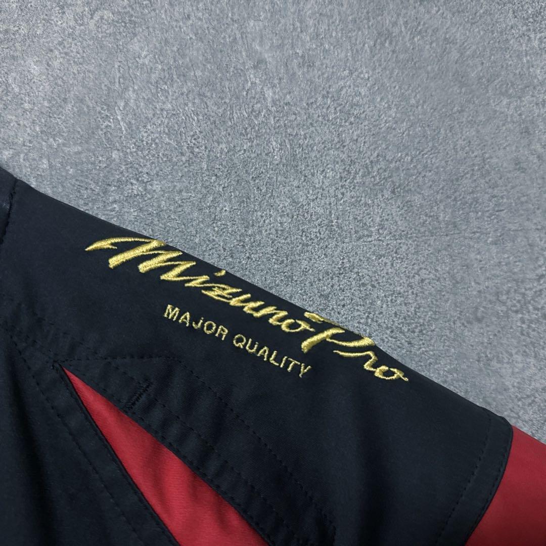 Mizuno Pro ミズノプロ 半袖 野球 ウェア ハーフジップ ロゴ