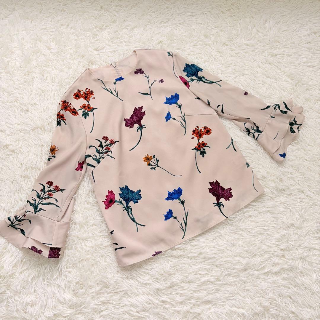 GRACE CONTINENTAL ボタニカルプリントトップスM GRACE CONTINENTAL