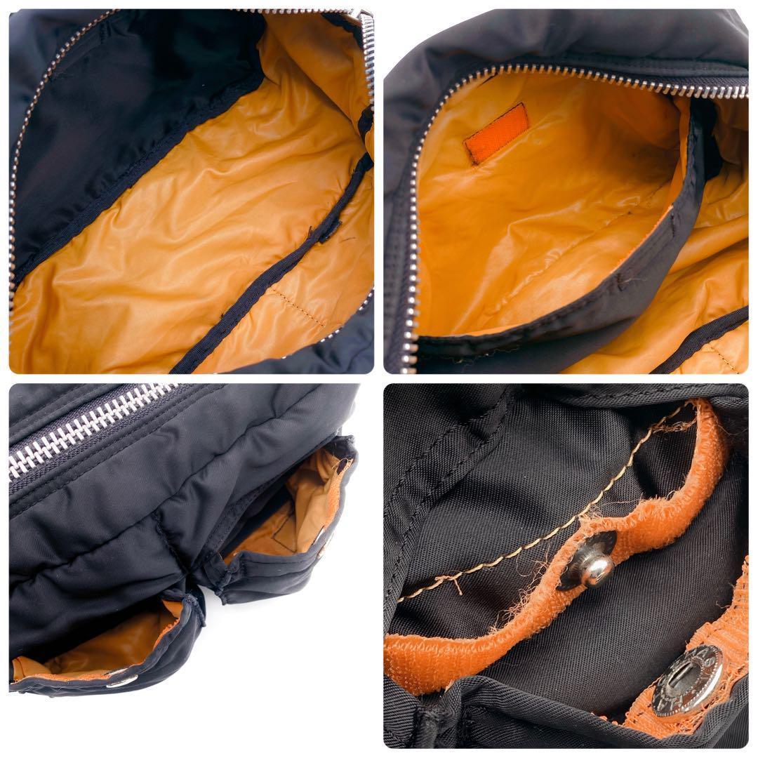 【美品】Porter  tanker ボディーバッグ ウエストバッグ ブラック