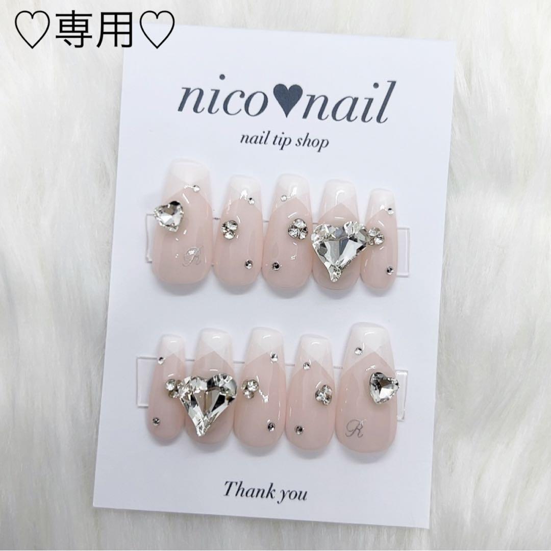 Mちゃんページ♡ネイルチップ 量産型 韓国 ワンホン ピンク 白 フレンチ ネイルチップ ワンホン 量産型 韓国 フレンチガーリー y2k