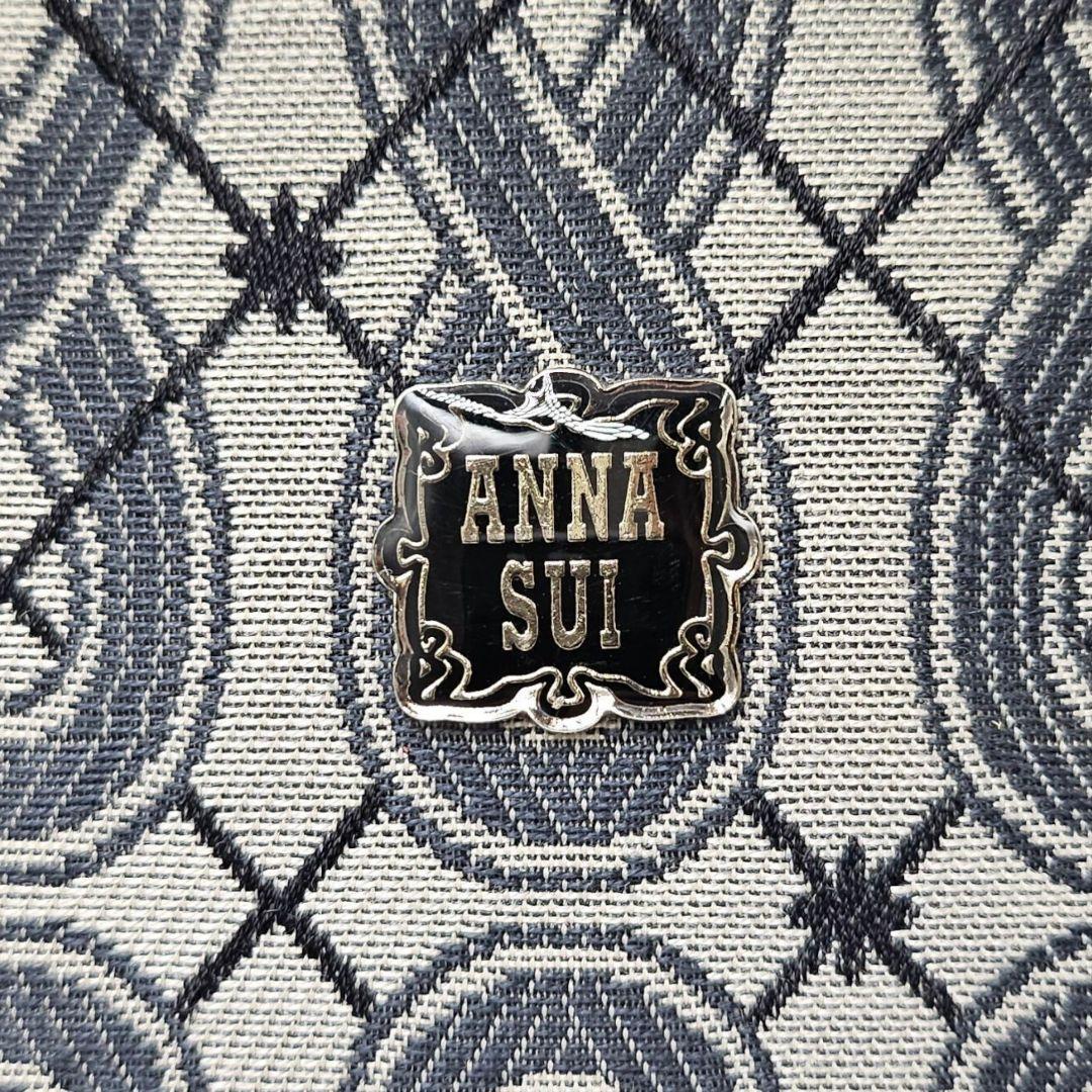 美品　アナスイ　ハンドバッグ　自立　キャンバス×レザー