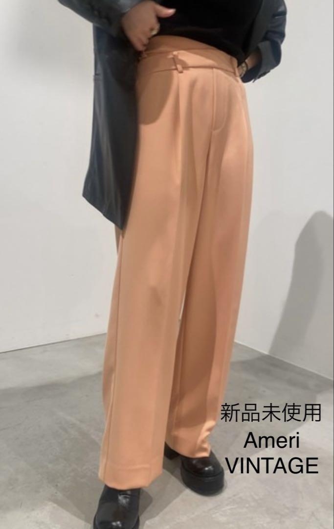 未使用♦Ameri TWO STEPS WAIST STRAIGHT PANTS