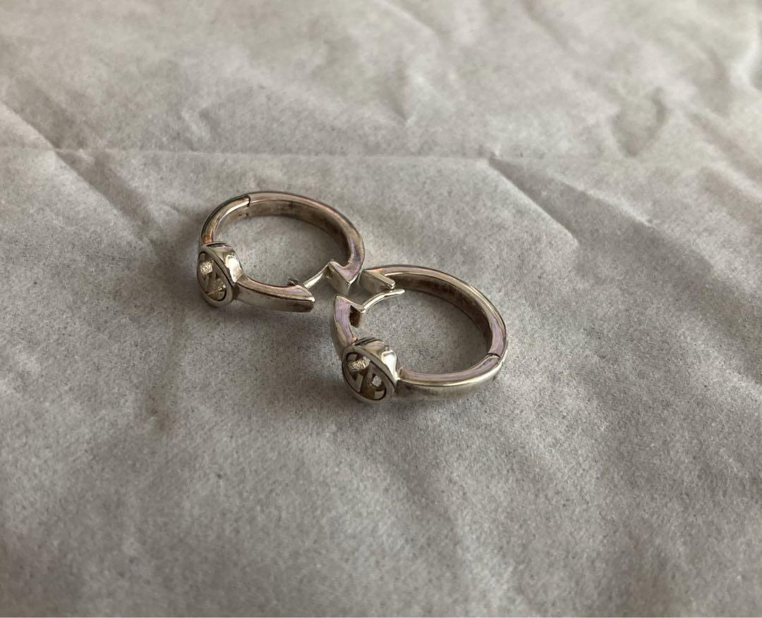 〔グッチ インターロッキング〕フープピアス