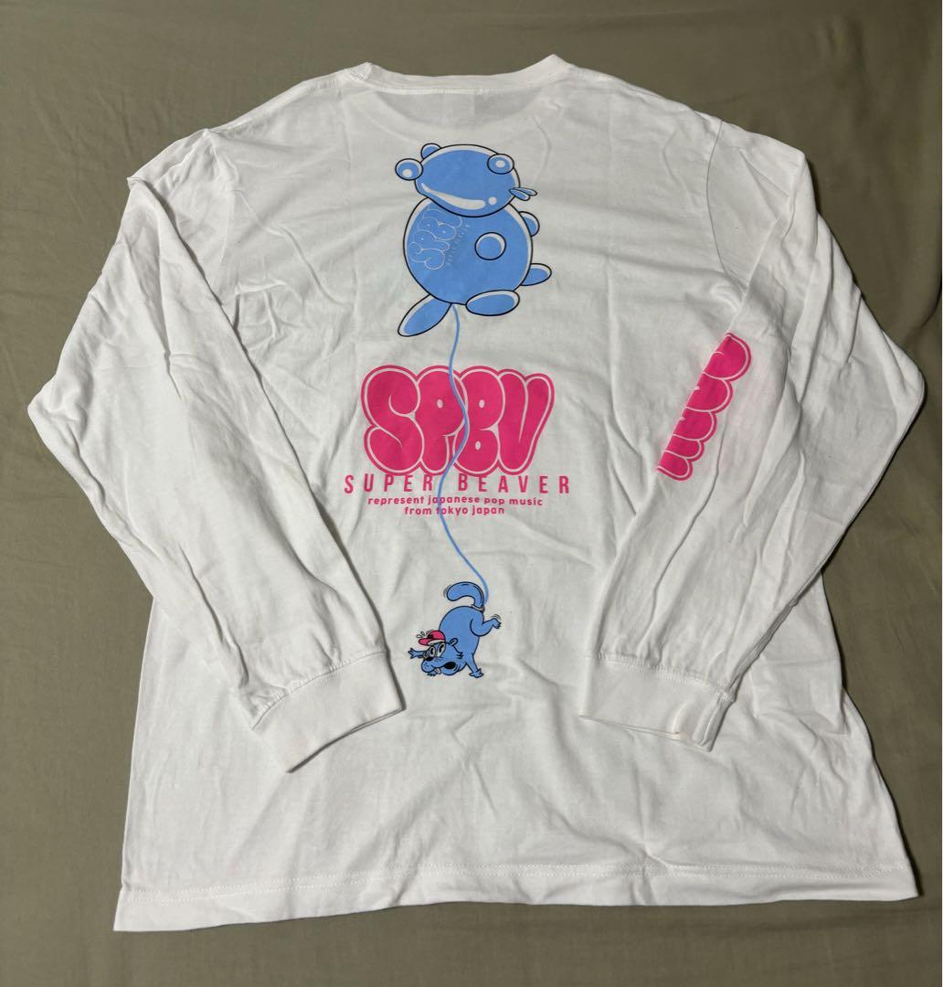 スーパービーバー SUPERBEAVER Tシャツ ロンT ホワイト バルーン