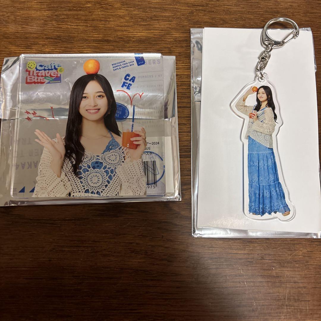 乃木坂46真夏の全ツcafe2024コースターキーホルダー井上和2点セット